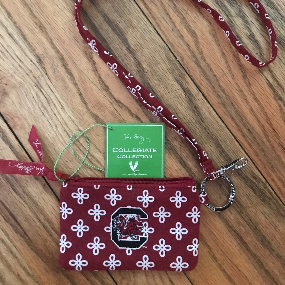 Vera Bradley SC Gamecocks Lanyard and ID Holder